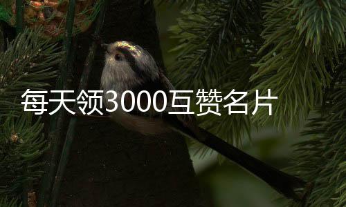 每天领3000互赞名片赞网站,qq刷赞平台玩酷_小智粉丝刷爆直播平台 - 快手刷赞平台秒到账